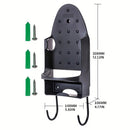 Iron Stand Double Hook Storage Rack Hanging Iron Holder for Home Organisation - White