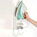 Iron Stand Double Hook Storage Rack Hanging Iron Holder for Home Organisation - White