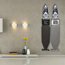 Iron Stand Double Hook Storage Rack Hanging Iron Holder for Home Organisation - White