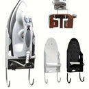 Iron Stand Double Hook Storage Rack Hanging Iron Holder for Home Organisation - White