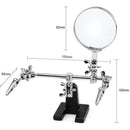 Helping 3rd Hand Soldering Iron Hobby Tool Vise Clamp Magnifying Glass with Station