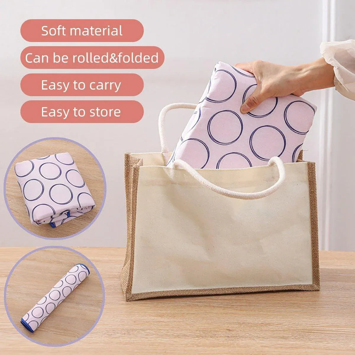 Home Travel Insulated Ironing Mat Non Slip Soft Folding Ironing Board Pad