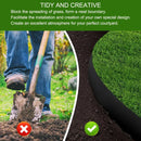 10m Garden Lawn Edging Border 10m Flexible PE Strip with Stakes Landscaping