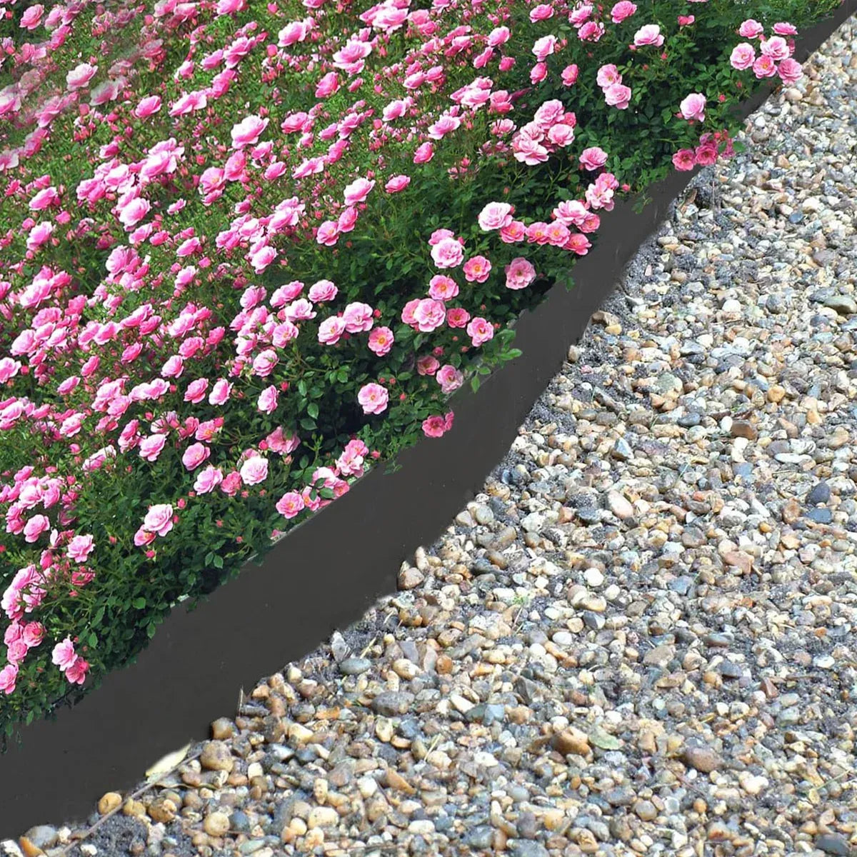 10m Garden Lawn Edging Border 10m Flexible PE Strip with Stakes Landscaping