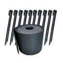 10m Garden Lawn Edging Border 10m Flexible PE Strip with Stakes Landscaping