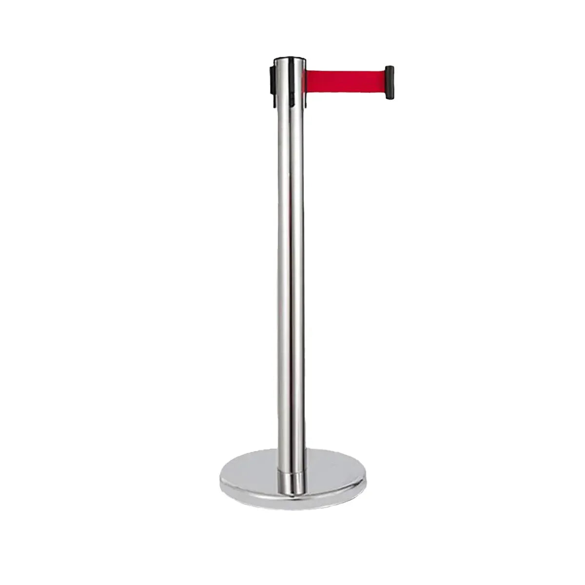2M Retractable Isolation Barrier Belt 1 Post Anti-Slip Base Waterproof Durable