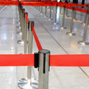 2M Retractable Isolation Barrier Belt 1 Post Anti-Slip Base Waterproof Durable