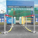 2M Retractable Isolation Barrier Belt 1 Post Anti-Slip Base Waterproof Durable