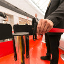 2M Retractable Isolation Barrier Belt 1 Post Anti-Slip Base Waterproof Durable