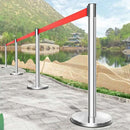2M Retractable Isolation Barrier Belt 1 Post Anti-Slip Base Waterproof Durable