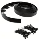L Shaped Garden Edging Border Landscape Grass Lawn Stone Edge Fence Strip - Black