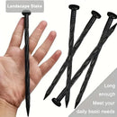 L Shaped Garden Edging Border Landscape Grass Lawn Stone Edge Fence Strip - Black