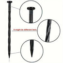 L Shaped Garden Edging Border Landscape Grass Lawn Stone Edge Fence Strip - Black