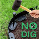 L Shaped Garden Edging Border Grass and Stone Landscape Barrier Retaining Strip - Green