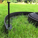 L Shaped Garden Edging Border Grass and Stone Landscape Barrier Retaining Strip - Green