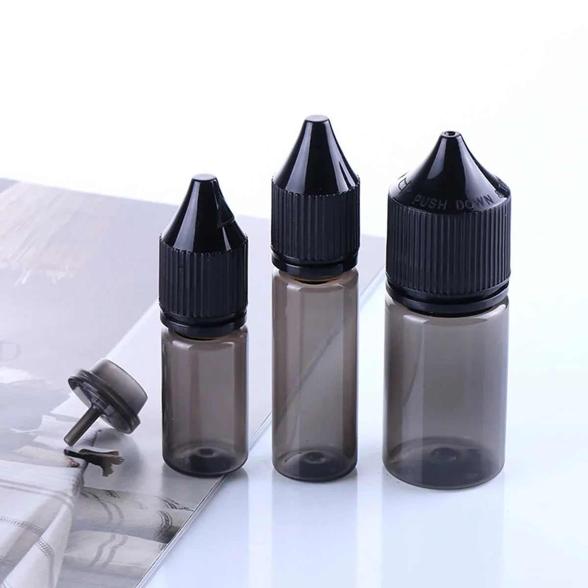 Portable Dropper Bottle Set 50ml 100ml Refill Squeeze Bottles 30 Pack - 100ml