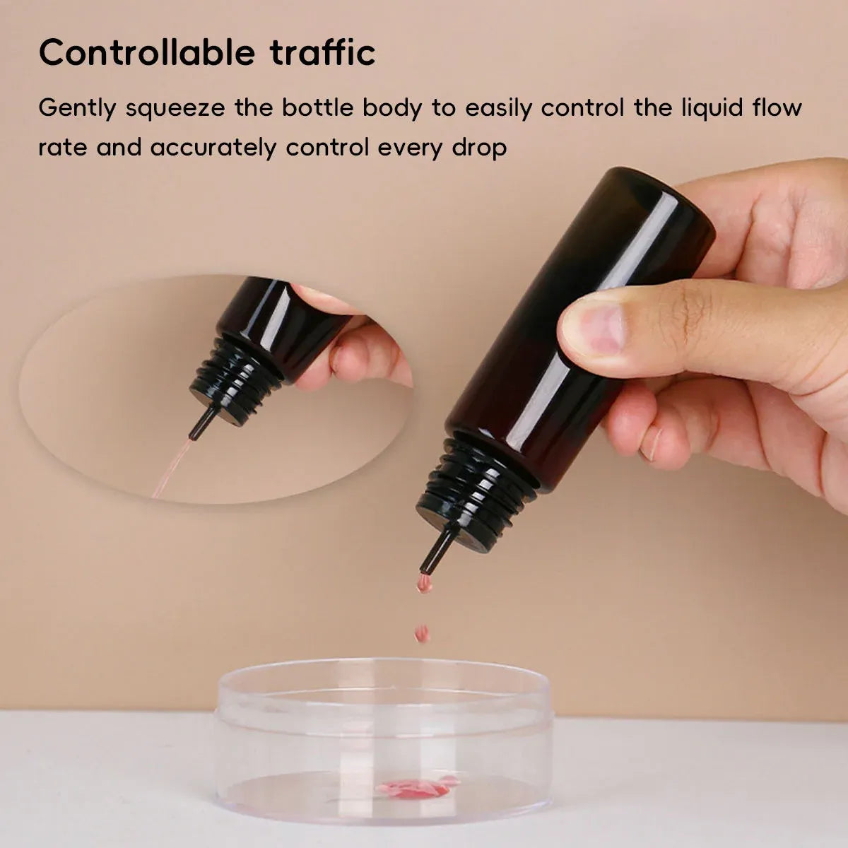 Portable Dropper Bottle Set 50ml 100ml Refill Squeeze Bottles 30 Pack - 50ml