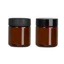 10pcs Brown PET Plastic Wide Mouth Bottles for Storage and Skincare Packaging - Matte - 120ml