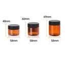 10pcs Brown PET Plastic Wide Mouth Bottles for Storage and Skincare Packaging - Matte - 120ml