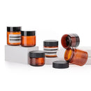 10pcs Brown PET Plastic Wide Mouth Bottles for Storage and Skincare Packaging - Matte - 120ml