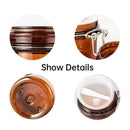 5pcs Sealed Bottle Mask Jar PET Plastic Packaging Containers for Skincare Use - 220ml