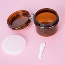 5pcs Sealed Bottle Mask Jar PET Plastic Packaging Containers for Skincare Use - 220ml