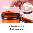 5pcs Sealed Bottle Mask Jar PET Plastic Packaging Containers for Skincare Use - 220ml