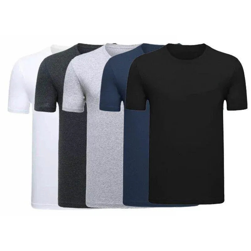 L Size Gildan Men T-shirt Plain Blank 100% premium Cotton Basic Tee Short Sleeve 76000 - Black