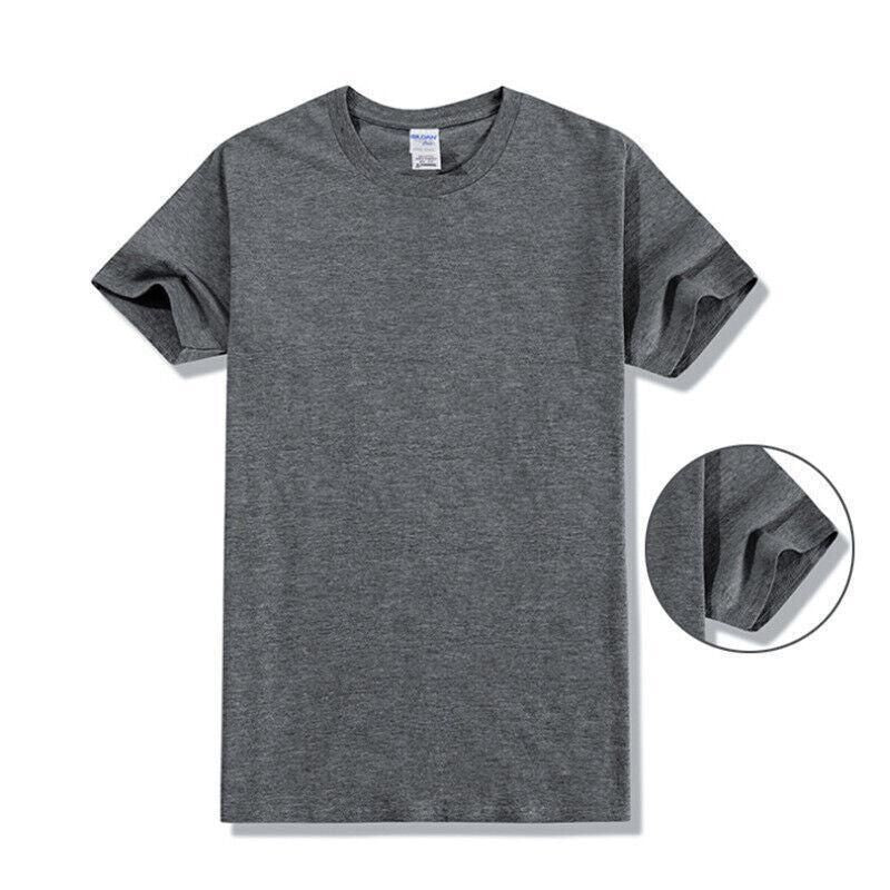 L Size Gildan Men T-shirt Plain Blank 100% premium Cotton Basic Tee Short Sleeve 76000 - Gridelin