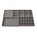 4PCS Jewelry Organizer Box Set Makeup Storage Tray for Rings Earrings Bracelets