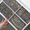 4PCS Jewelry Organizer Box Set Makeup Storage Tray for Rings Earrings Bracelets