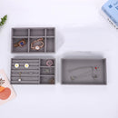 4PCS Jewelry Organizer Box Set Makeup Storage Tray for Rings Earrings Bracelets