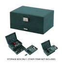 3 Tier Lockable Jewelry Storage Box with Drawers Soft Lining Large Capacity