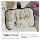 Jewelry Storage Box Travel Mini Case Portable Small Organiser for Rings Earrings - Black