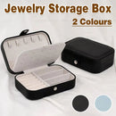 Jewelry Storage Box Travel Mini Case Portable Small Organiser for Rings Earrings - Blue