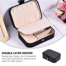 Jewelry Storage Box Travel Mini Case Portable Small Organiser for Rings Earrings - Blue