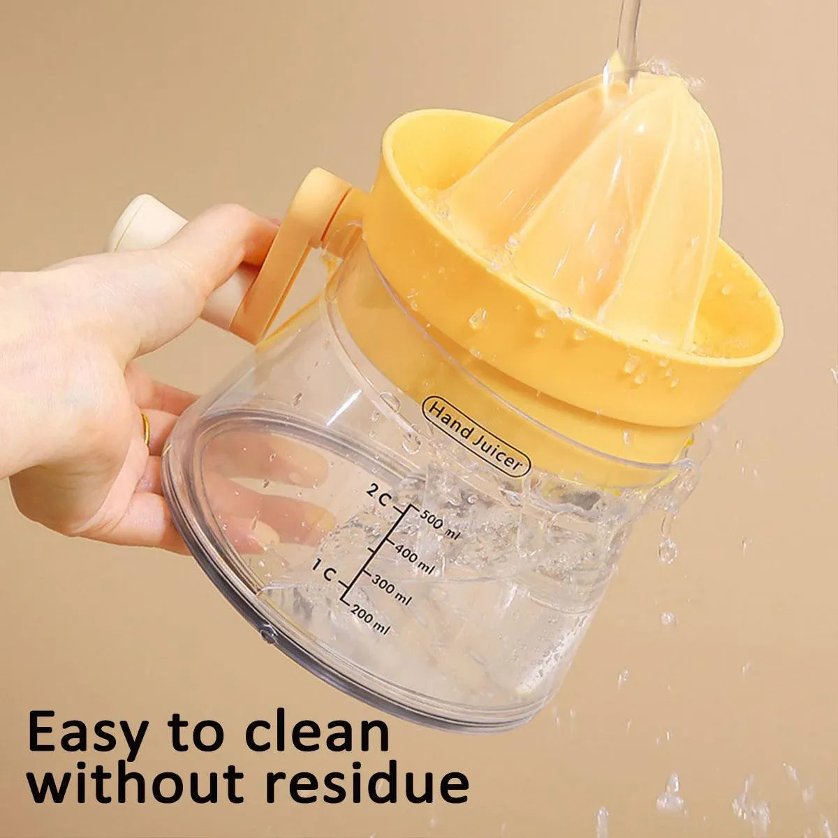Manual Juice Extractor for Orange Lemon Home Citrus Juicer Hand Compressor - Yellow