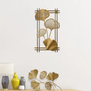 New Chinese Style Metal 3D Leaf Wall Hanging Ornament Decor For Home Bedroom