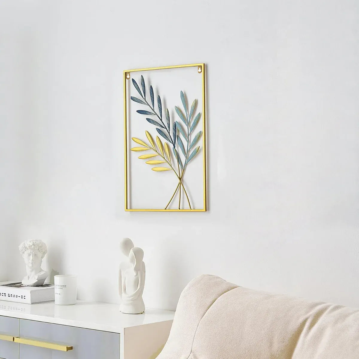 Modern Light Luxury Metal Wall Hanging Dining Living Room Bedroom Porch Decor