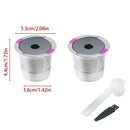 2 Pack Stainless Steel K-Cups Coffee Pod Filters Reusable Durable For Cafe