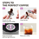 2 Pack Stainless Steel K-Cups Coffee Pod Filters Reusable Durable For Cafe