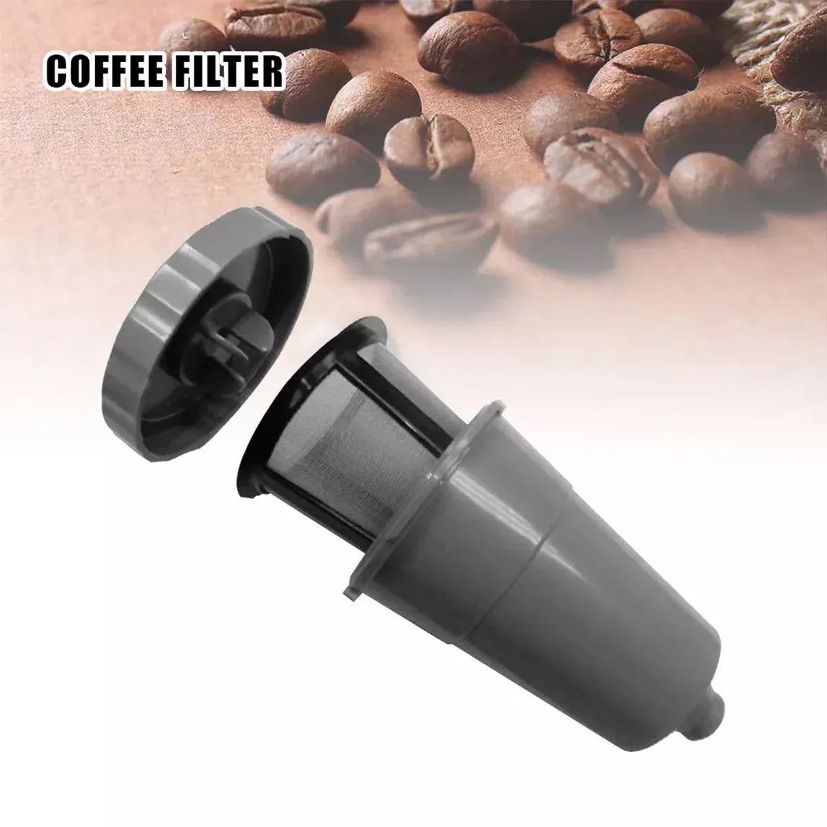 3 Piece of Set K-Cup Coffee Filter Reusable Replacement Refillable Holder