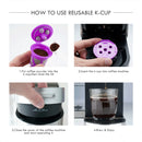 Coffee Capsule K-cup Basic Model Recyclable Reusable Coffee Pods For Home Office - Black