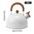 3L Stainless Steel Whistling Kettle Tea Pot For Gas Electric Stove Kitchen Hot