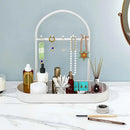 Versatile Entryway Storage Rack Waterproof Metal Key Holder Decorative Desktop - Black