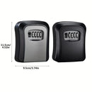 Combination Key Box with Combination Lock for Home Office Security Storage - Black