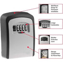 Combination Key Box with Combination Lock for Home Office Security Storage - Black