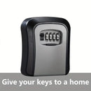 Combination Key Box with Combination Lock for Home Office Security Storage - Black