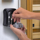 Combination Key Box with Combination Lock for Home Office Security Storage - Black