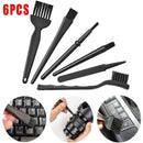 6PCS Anti-Static Keyboard Cleaning Kit Black Plastic Laptop PC Dust Cleaner Tool